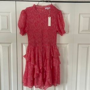 NWT pink ruffle dress sz sm